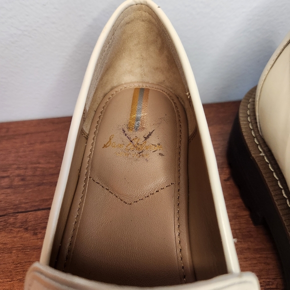 Laurs Lug Sole Loafer Sam Edelman Modern Ivory Size 9 - Picture 2 of 11